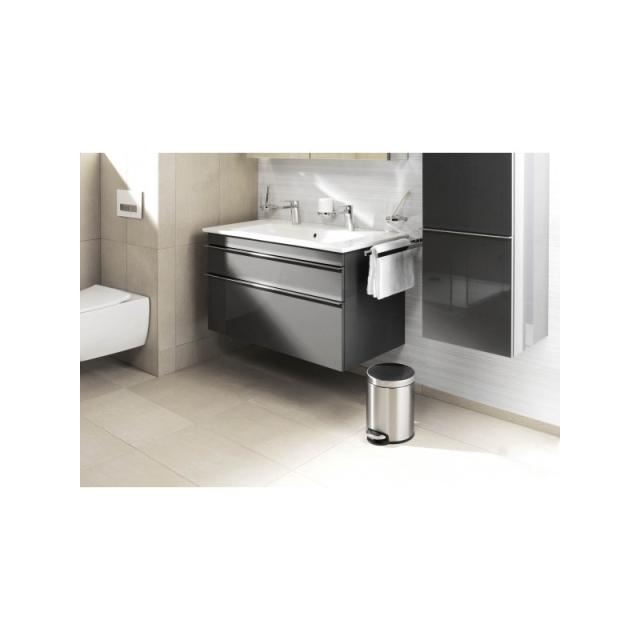 Durable - 340023 papelera 5 L Alrededor Acero inoxidable