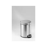 Durable - 340023 papelera 5 L Alrededor Acero inoxidable