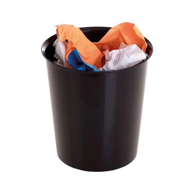 A - SERIES - PAPELERA PLASTICO A-SERIES 14L NEGRO 305AS-02