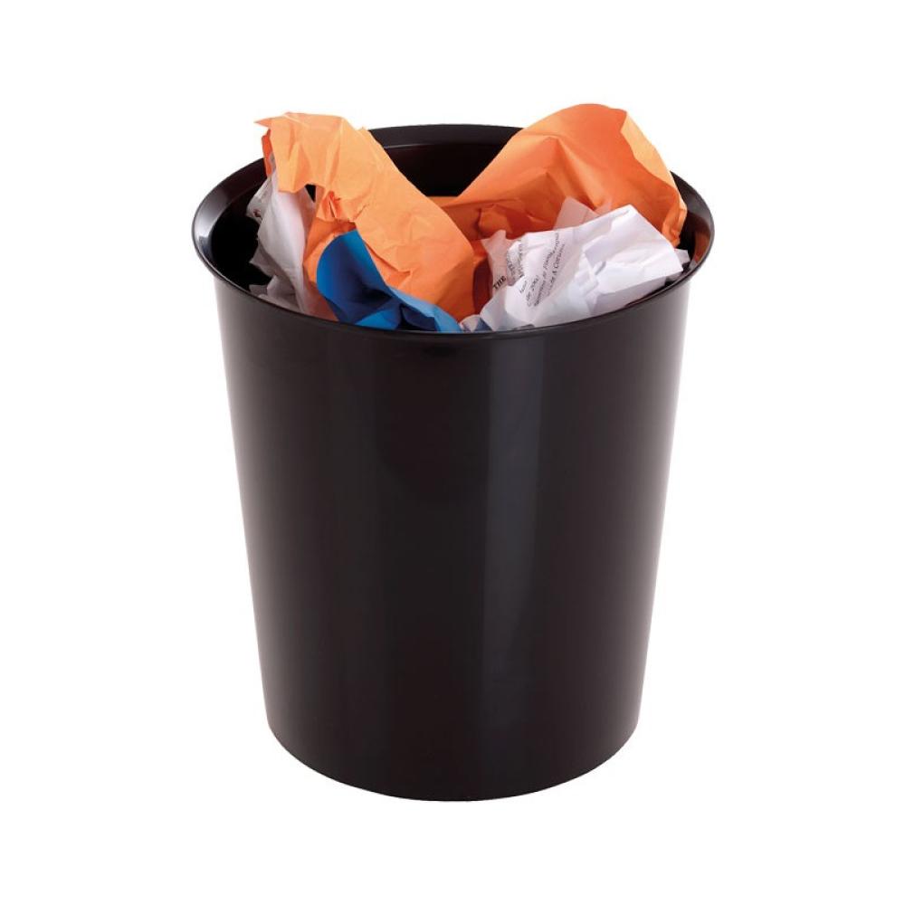 A - SERIES - PAPELERA PLASTICO A-SERIES 14L NEGRO 305AS-02