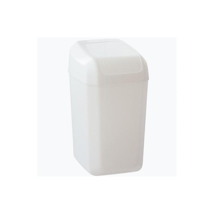 Denox - DENOX PAPELERA TAPA BASCULANTE TROYA 30L BLANCO