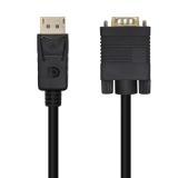 AISENS - Cable Conversor DisplayPort A VGA, DP/M-VGA/M, Negro, 3.0m