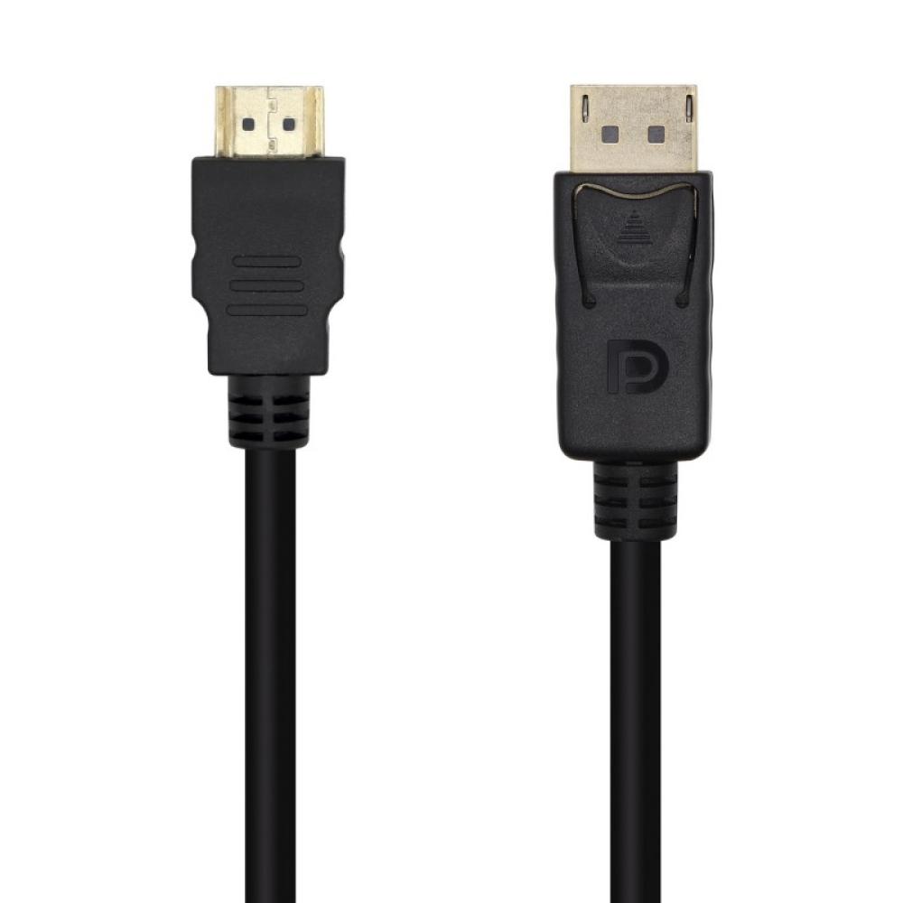 AISENS - Cable Conversor DisplayPort A HDMI, DP/M-HDMI/M, Negro, 5.0m