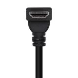 AISENS - Cable HDMI V2.0 Acodado Premium Alta Velocidad / HEC 4K@60Hz 18Gbps, A/M-A/M, Negro, 2.0m