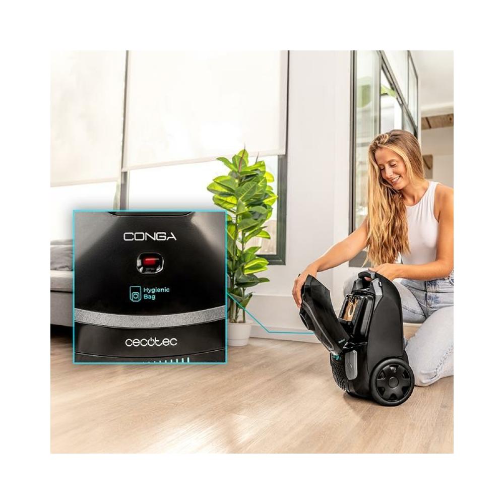 Cecotec - Conga Powerbag 4000 XL 4 L Aspiradora cilíndrica Secar 890 W Bolsa para el polvo