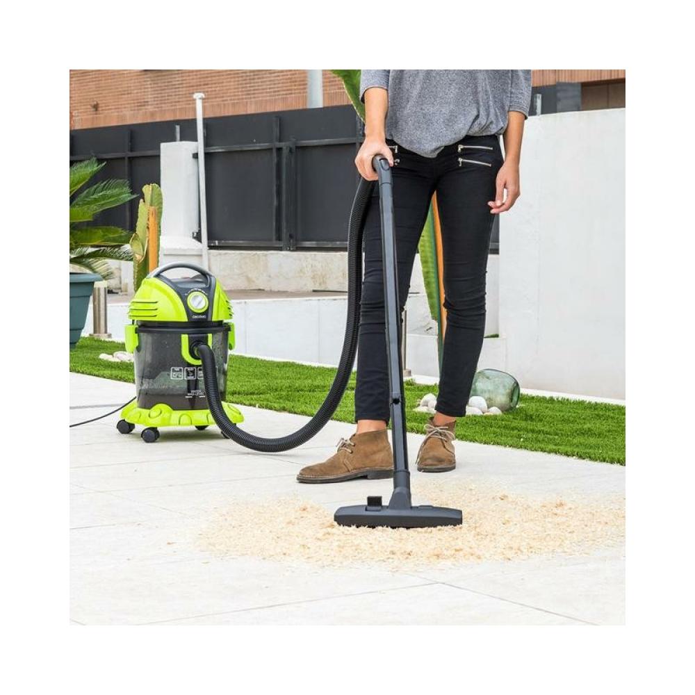 Cecotec - Wet&Dry T 15 L Aspiradora de tambor Seca y húmeda 1200 W Sin bolsa