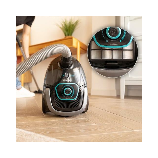 Cecotec - Conga Powerbag 2500 Plus 2,5 L Aspiradora de tambor Secar 850 W Bolsa para el polvo