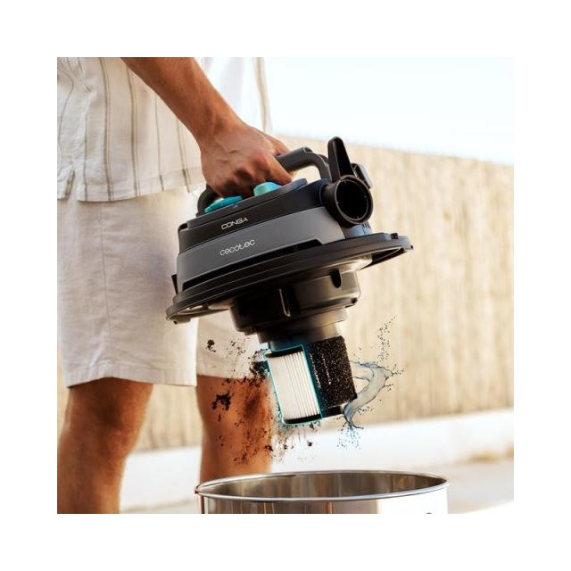 Cecotec - 08572 aspiradora 30 L Aspiradora de tambor Seca y húmeda 1600 W Sin bolsa