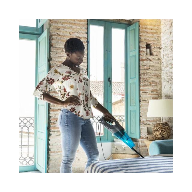 Cecotec - Conga Popstar 1000 DuoStick Easy 2-in-1 stick vacuum Corriente alterna Secar Sin bolsa 0,8 L 800 W Negro, Plata, Turqu