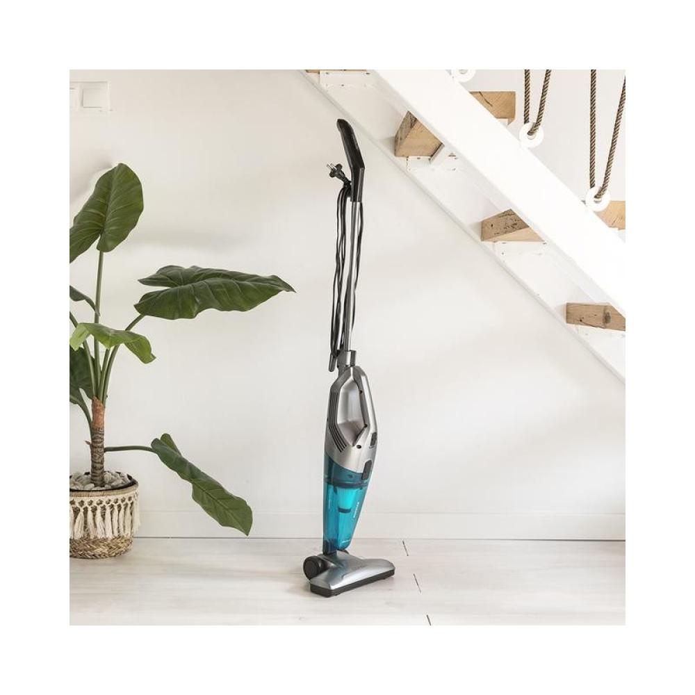 Cecotec - Conga Popstar 1000 DuoStick Easy 2-in-1 stick vacuum Corriente alterna Secar Sin bolsa 0,8 L 800 W Negro, Plata, Turqu