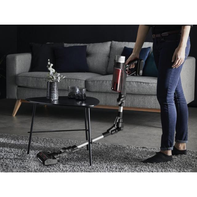 Rowenta - RH2077 Aspiradora escoba 2 en 1 Batería Secar Sin bolsa 0,4 L 250 W Negro, Rojo