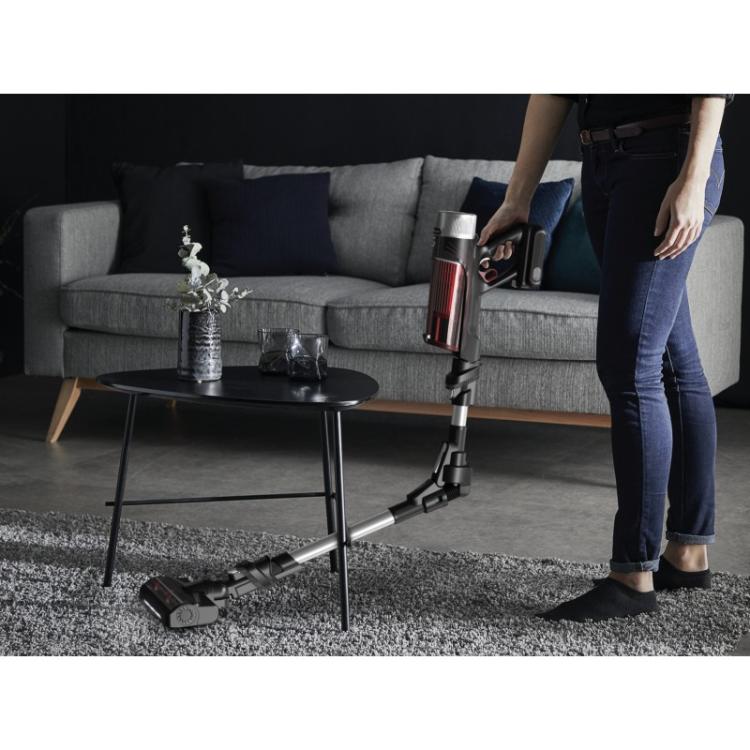 Rowenta - RH2077 Aspiradora escoba 2 en 1 Batería Secar Sin bolsa 0,4 L 250 W Negro, Rojo