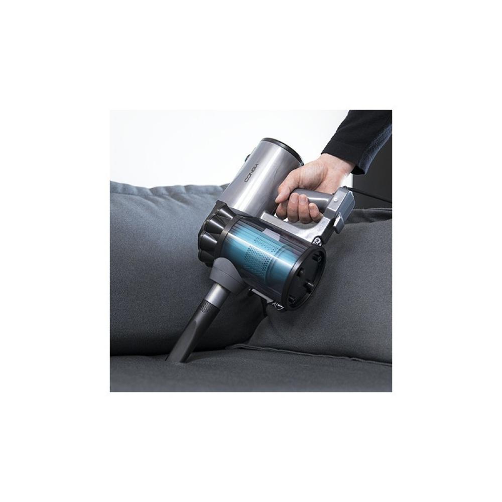 Cecotec - Conga ThunderBrush 560 Aspiradora escoba Corriente alterna Seca y húmeda Ciclónico Sin bolsa Gris