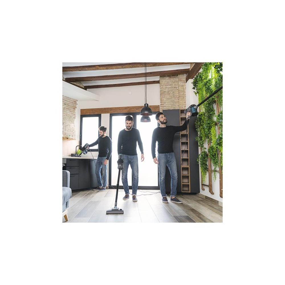 Cecotec - Conga ThunderBrush 560 Aspiradora escoba Corriente alterna Seca y húmeda Ciclónico Sin bolsa Gris