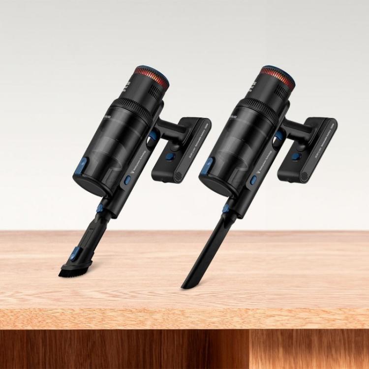 Ufesa - Inspire U7 Digital PRO Aspiradora escoba 2 en 1 Batería Secar Sin bolsa 0,6 L 500 W Negro, Azul 2 Ah