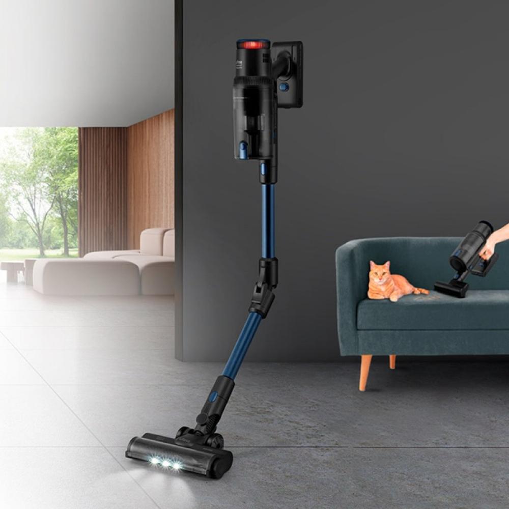 Ufesa - Inspire U7 Digital PRO Aspiradora escoba 2 en 1 Batería Secar Sin bolsa 0,6 L 500 W Negro, Azul 2 Ah