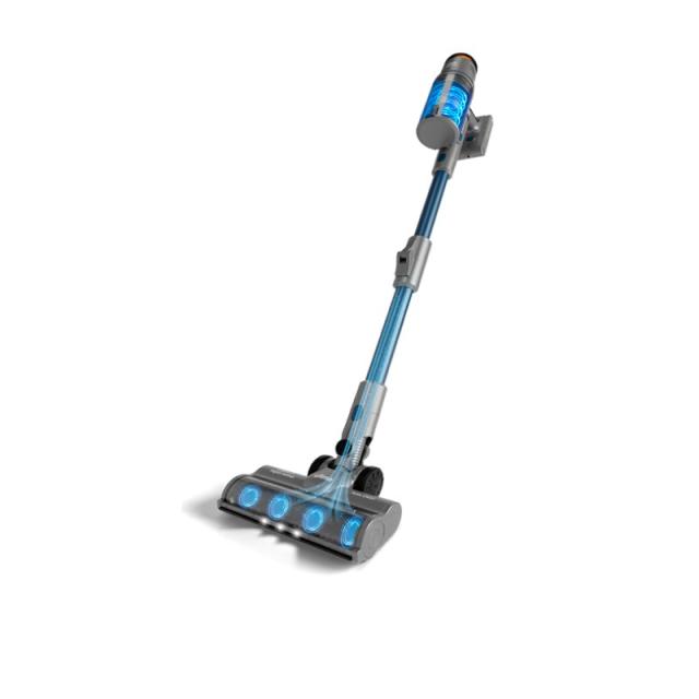 Ufesa - U7 Digital Animal Aspiradora escoba 2 en 1 Batería Secar Sin bolsa 0,6 L 500 W Azul, Gris 2 Ah