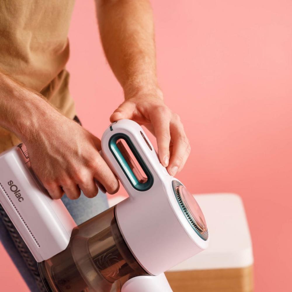 Solac - AE2505 Aspiradora escoba 2 en 1 Batería Secar HEPA Sin bolsa Blanco