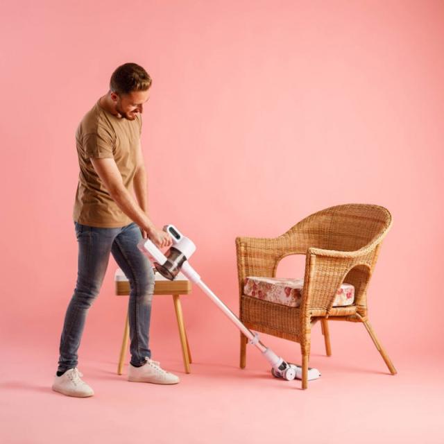 Solac - AE2505 Aspiradora escoba 2 en 1 Batería Secar HEPA Sin bolsa Blanco