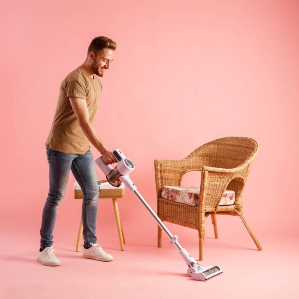 Solac - AE2505 Aspiradora escoba 2 en 1 Batería Secar HEPA Sin bolsa Blanco