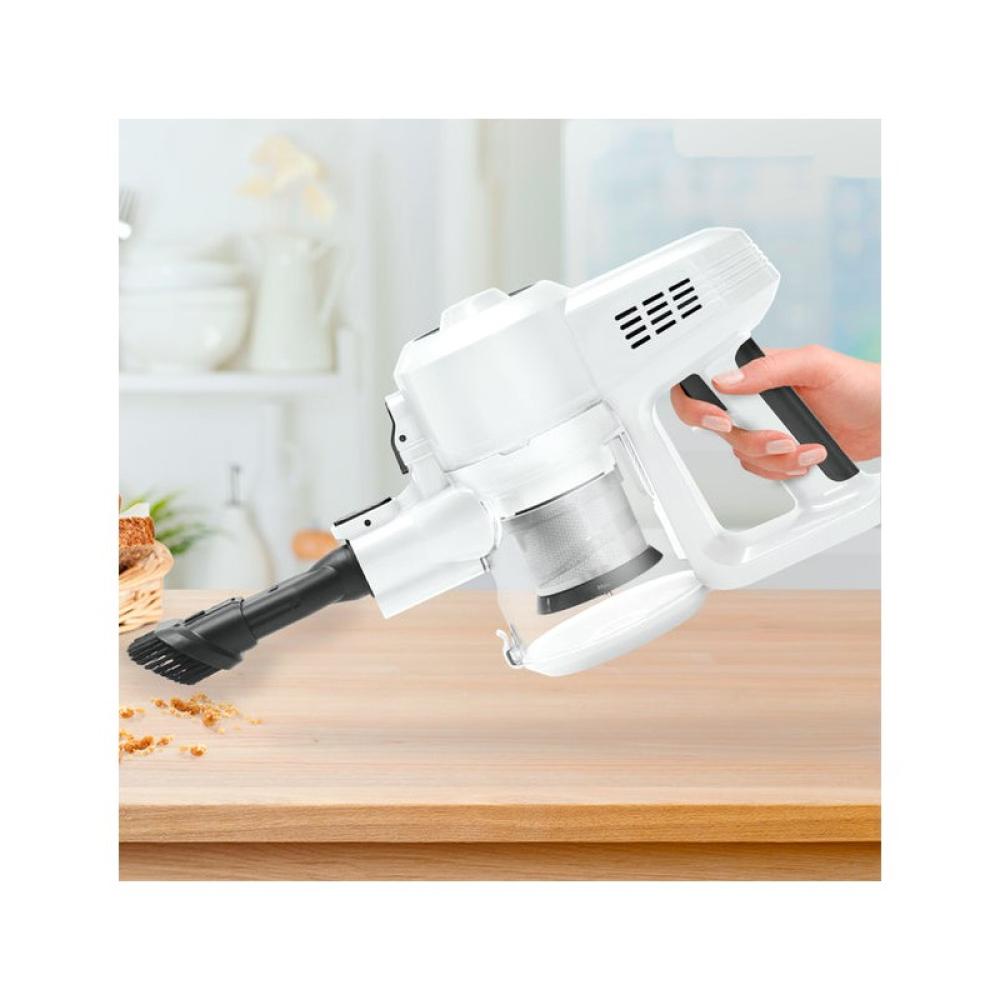 Ufesa - 81405765 aspiradora de pie y escoba eléctrica 2-in-1 stick vacuum Batería Secar HEPA Sin bolsa 13,5 W Negro, Blanco