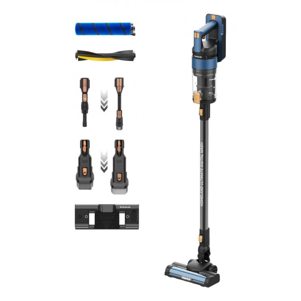 Taurus - HVCA7301B Aspiradora escoba 2 en 1 Batería Seca y húmeda HEPA Sin bolsa 0,6 L 415 W Negro, Azul