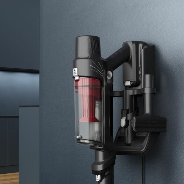 Rowenta - RH6A71 Aspiradora escoba 2 en 1 Batería Secar Sin bolsa Aluminio, Rojo