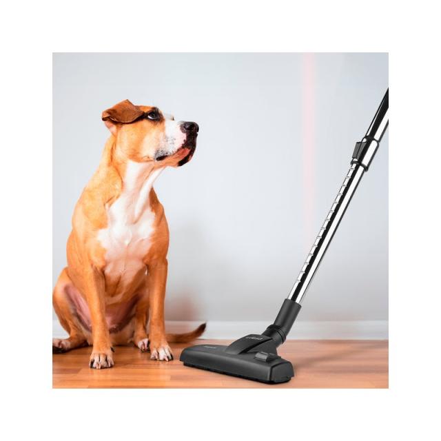 Ufesa - 81405924 aspiradora de pie y escoba eléctrica Corriente alterna Secar HEPA Sin bolsa 600 W Negro, Gris