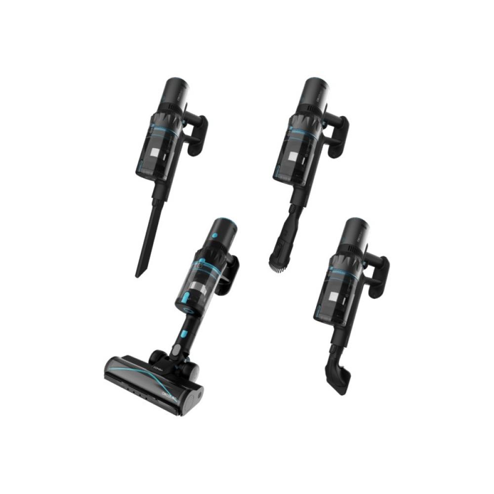 Cecotec - Rockstar 3500 Storm Pet Flex Conga Aspiradora escoba 2 en 1 Batería Secar Sin bolsa 500 W Negro, Azul 2,5 Ah