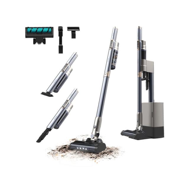 Cecotec - A01_EU01_101702 aspiradora de pie y escoba eléctrica Aspiradora escoba 2 en 1 Batería Secar Sin bolsa 650 W Negro 2,5