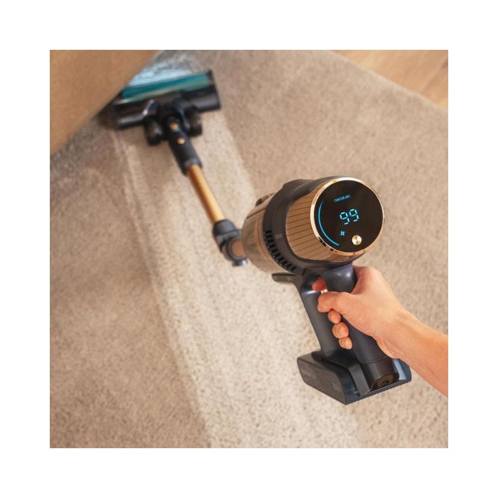 Cecotec - Conga Rockstar RX70 AquaPet Flex Aspiradora vertical Batería Seca y húmeda Sin bolsa 780 W Negro, Oro 4 Ah