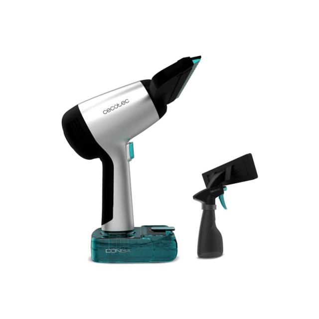 Cecotec - Conga Rockstar 3700 Glass aspiradora de mano Negro, Plata, Turquesa Sin bolsa