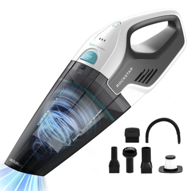 Cecotec - Conga Rockstar aspiradora de mano Gris, Blanco Sin bolsa