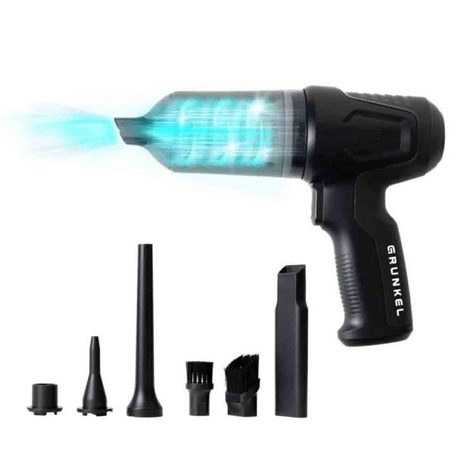 Grunkel - CARFORCE2 aspiradora de mano Negro Sin bolsa