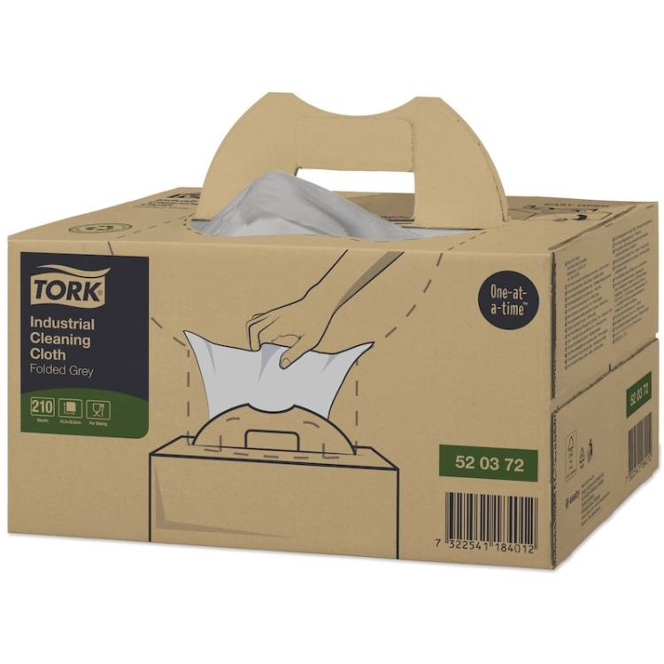 Tork - 520372 trapo para limpiar Papel Gris 210 pieza(s)