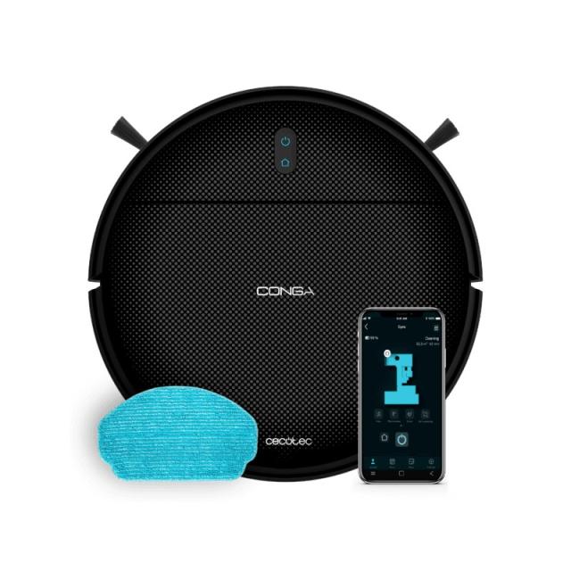 Cecotec - A01_EU01_114725 aspiradora robotizada Sin bolsa Negro