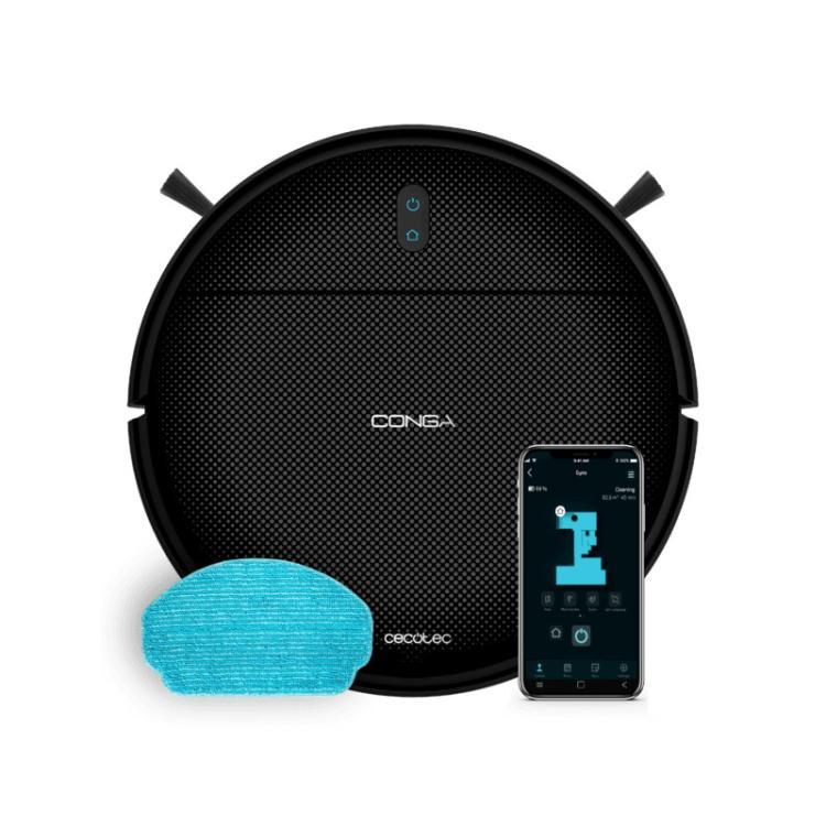 Cecotec - A01_EU01_114725 aspiradora robotizada Sin bolsa Negro