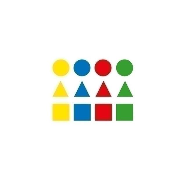 APLI - 11108 etiqueta decorativa engomada Azul, Verde, Rojo, Amarillo