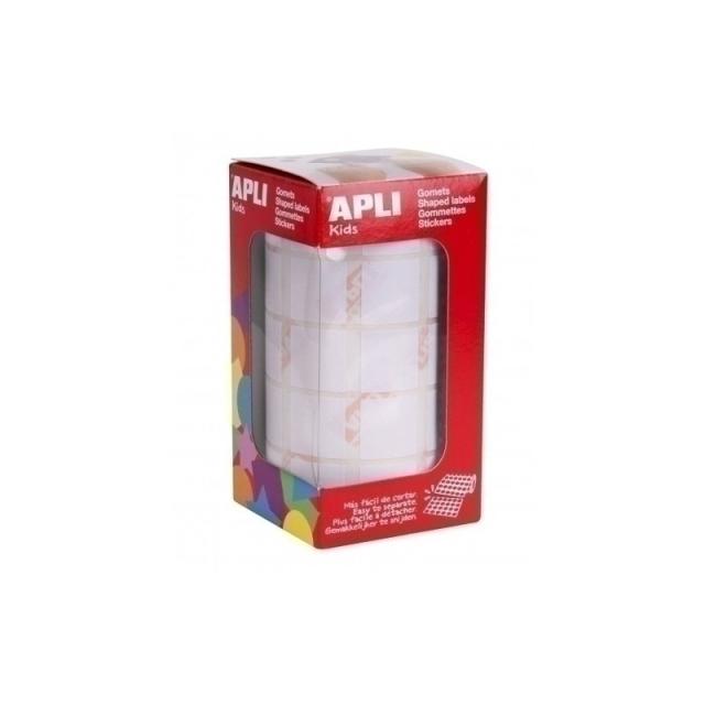 APLI - ROLLO GOMETS CUADRADOS APLI 20X20MM BLANCO 11907