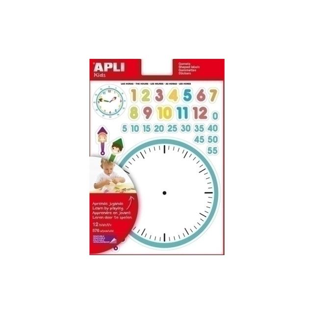 APLI - GOMETS APLI (12790) EDUC.Bl.12h LAS HORA - Pack de 5 unidades
