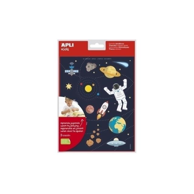 APLI - GOMETS APLI (19225) TEMAT.Bl.3h EL ESPAC - Pack de 5 unidades