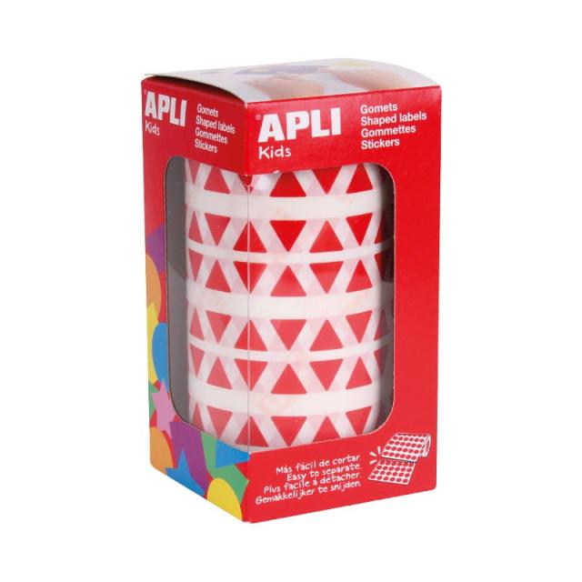 APLI Kids - ROLLO GOMETS TRIANGULAR APLI 10.5MM ROJO 4865
