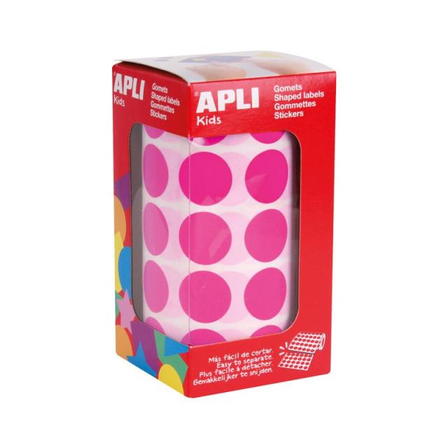 APLI - ROLLO GOMETS APLI CIRC. 20MM FUCSIA 16721