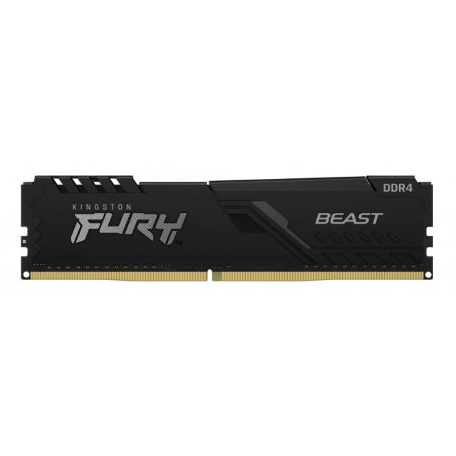Kingston Technology - FURY Beast 16GB 3200MT/s DDR4 CL16 DIMM Black