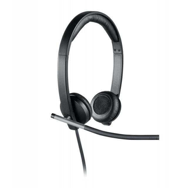 Logitech - 981-000519 auricular y casco Auriculares Alámbrico Diadema Oficina/Centro de llamadas USB tipo A Negro, Plata
