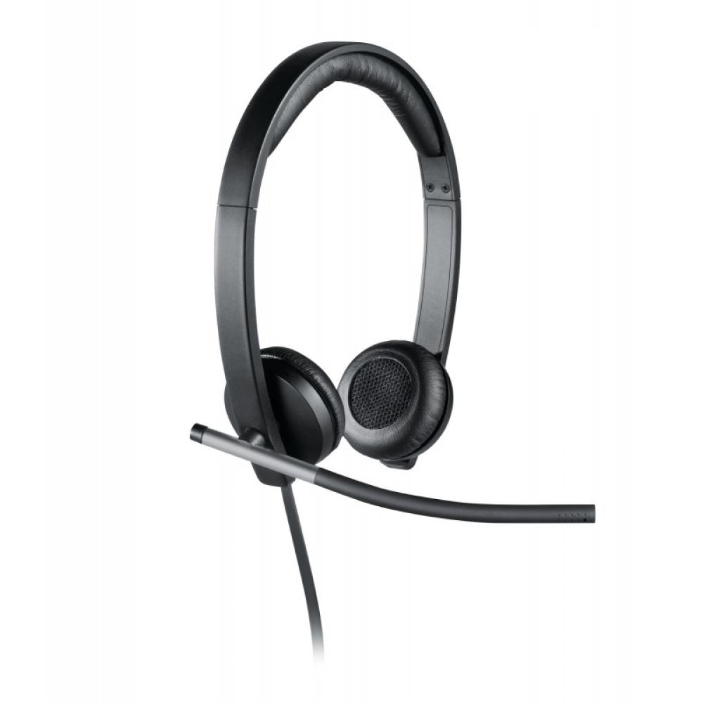 Logitech - 981-000519 auricular y casco Auriculares Alámbrico Diadema Oficina/Centro de llamadas USB tipo A Negro, Plata