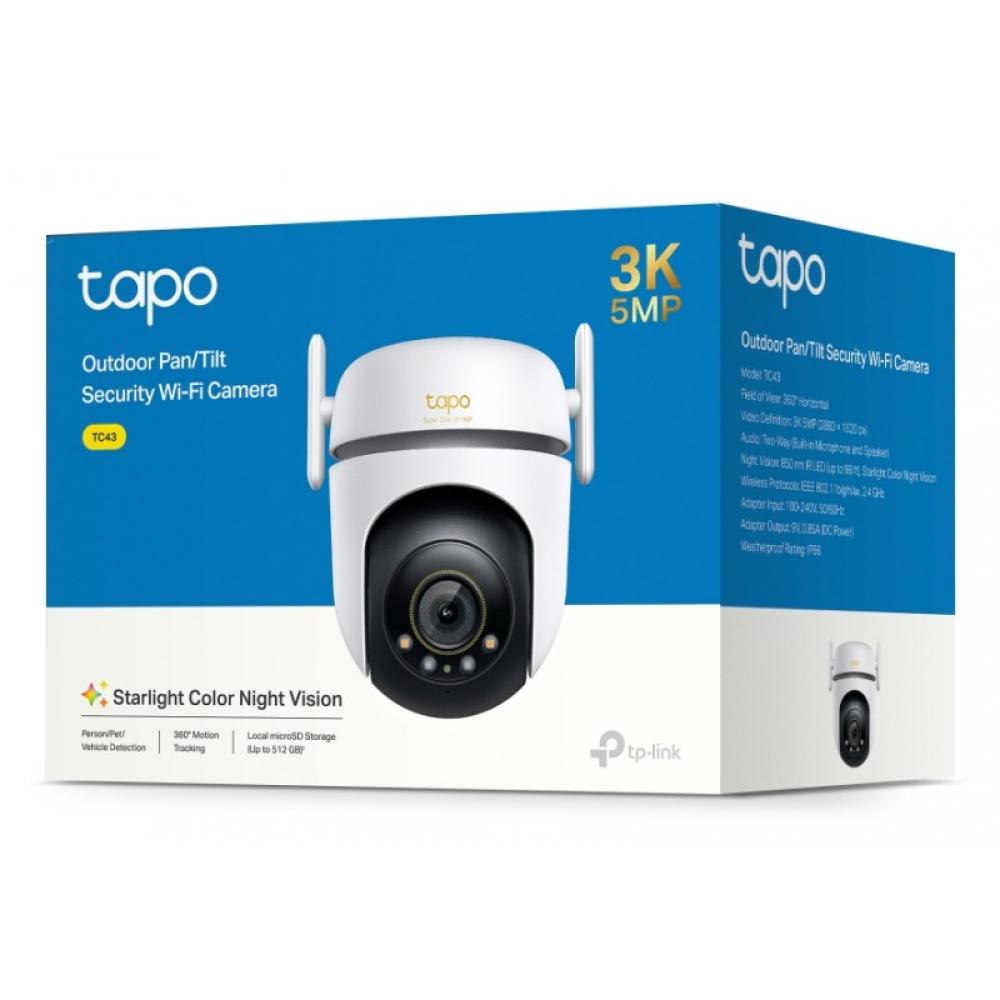 TP-Link - Tapo TC43(EU) V2 Esférico Cámara de seguridad IP Interior y exterior 2880 x 1620 Pixeles Techo/Pared/Poste