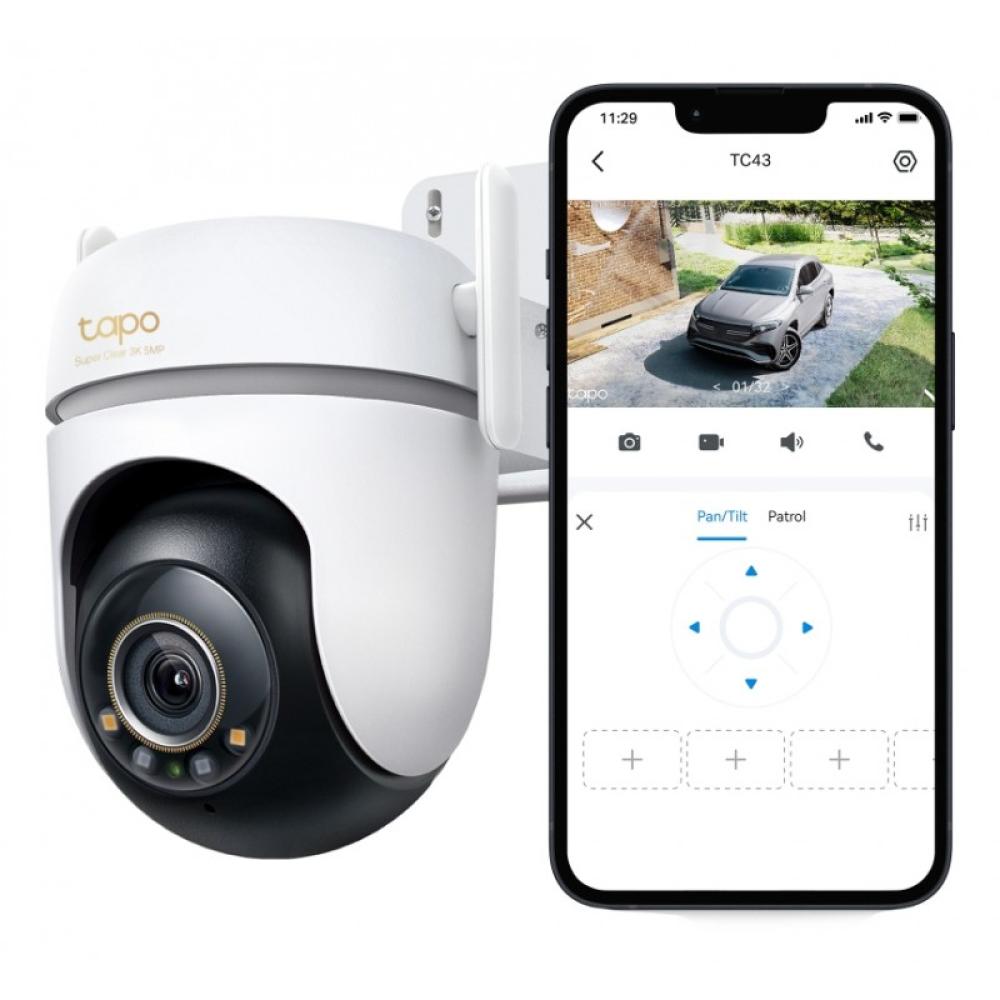 TP-Link - Tapo TC43(EU) V2 Esférico Cámara de seguridad IP Interior y exterior 2880 x 1620 Pixeles Techo/Pared/Poste