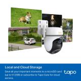 TP-Link - Tapo TC43(EU) V2 Esférico Cámara de seguridad IP Interior y exterior 2880 x 1620 Pixeles Techo/Pared/Poste