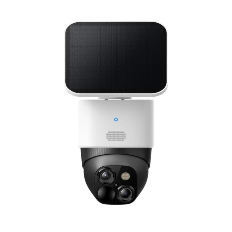Eufy - SoloCam S340, cámara solar de seguridad, cámara exterior inalámbrica, vigilancia de 360°, sin puntos ciegos, Wi - Fi 2,4